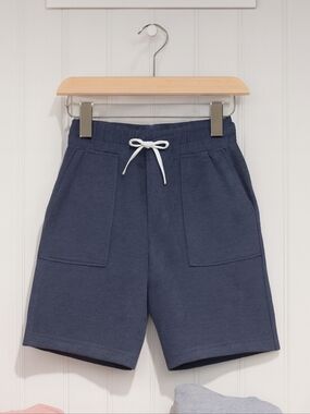 wonder nation Navy Drawstring Front-Pocket Shorts